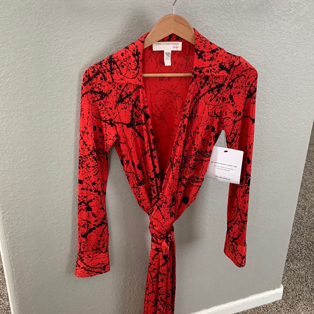 DVF silk wrap dress. Recently bought from The Real Real.